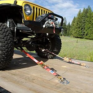 Mac's Tie-Downs 511118 Black Super Pack with 8' x 2" Direct Hook Combination Axle Straps