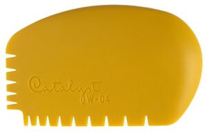 princeton artist brush catalyst silicone wedge tool, yellow w-04