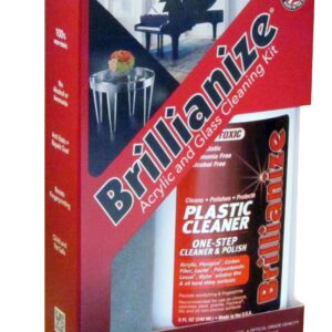 Brillianize Plastic and Glass Cleaning Kit with Microsuede Polishing Cloth