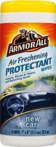 armor all car interior cleaner protectant wipes - cleaning for cars & truck & motorcycle, new car, 25 count, 78533