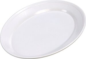 carlisle foodservice products arr12002 melamine oval platter, 12" length x 8-1/2" width x 1.07" height, white, large (case of 12)