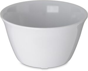 carlisle foodservice products 4354002 dallas ware melamine bouillon cup, 8oz capacity, 3.84" diameter x 2.15" depth, white (case of 24)
