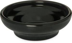 carlisle foodservice products 087503 melamine salsa dish, 5 oz. capacity, black (case of 48)