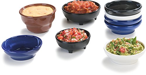 Carlisle FoodService Products 087503 Melamine Salsa Dish, 5 oz. Capacity, Black (Case of 48)