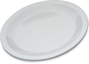carlisle foodservice products kl20402 kingline melamine pie plate, 6-7/16" diameter x 0.64" height, white (case of 48)