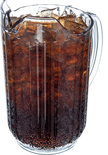 Carlisle FoodService Products Plastic Pitcher, 48 Ounces, Clear (Pack of 6)