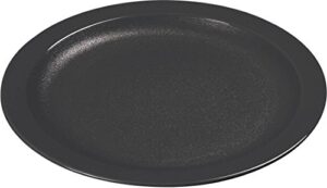 carlisle foodservice products pcd20903 polycarbonate narrow rim plate, 9" dia. x 21/32" dp., black (case of 48)