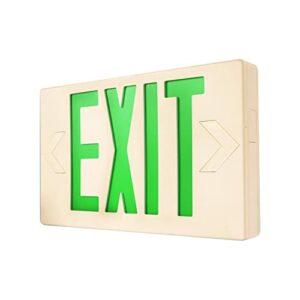 etoplighting led exit sign emergency light lighting emergency led light/battery back-up/green letter, agg898