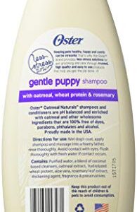 Oster Oatmeal Naturals Gentle Puppy Dog Shampoo, Baby Powder, 18 Fluid Ounces (078590-145-001)