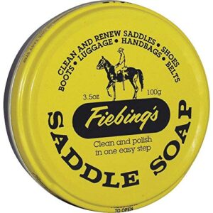 fiebing's saddle soap, 3.5 oz, yellow