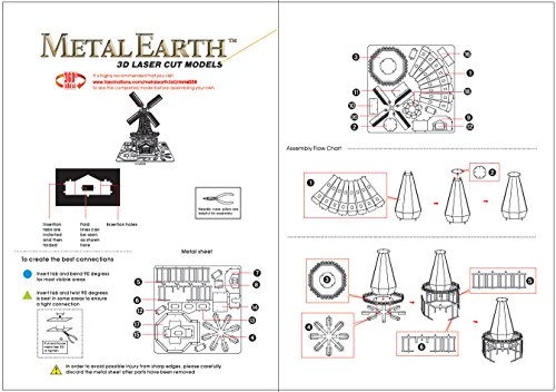 Metal Earth Windmill 3D Metal Model Kit Fascinations