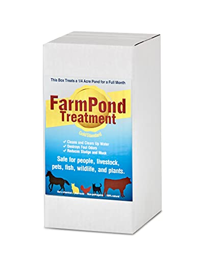 Farm Pond Treatment 80065 Multi Purpose Biological Pond Treatment, Amber liquid and brown powder