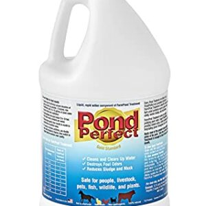 Farm Pond Treatment 80065 Multi Purpose Biological Pond Treatment, Amber liquid and brown powder