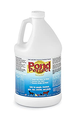 Farm Pond Treatment 80065 Multi Purpose Biological Pond Treatment, Amber liquid and brown powder