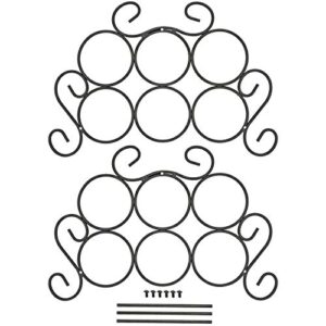 Southern Homewares 7-Bottle Minuet Free Standing Wine Rack w/Scroll Design for Kitchen Organization of Wine Spirit Bottles - ‎SH-10048