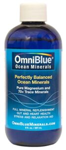 omniblue ocean minerals | 100% natural solar-harvested ocean electrolytes | all required macro and trace minerals | not lab-made | no additives … (8 oz.)