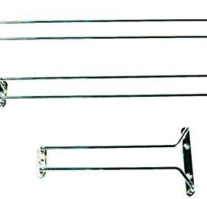 Update International (GHC-10) 10" Chrome-Plated Glass Hanger