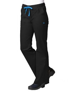 maevn women's multi-pocket flare pants(black, large)