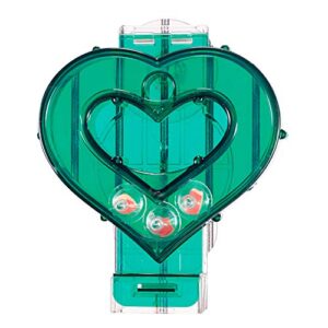 featherland paradise | creative foraging systems mastermind heart, interactive cage-mounted bird treat toy