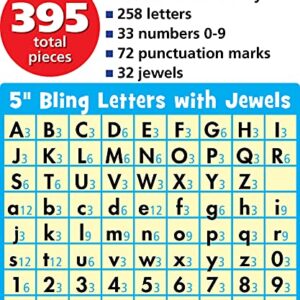 Teacher Created Resources 5-Inch Bling Letters with Jewels (75178)
