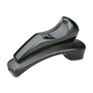 7520015926295, angular shape telephone shoulder rest, 2 x 2 1/2 x 6 1/2, black