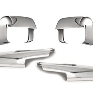 Putco 400520 Chrome Overlay for Tow Mirror with Light - 4 Piece