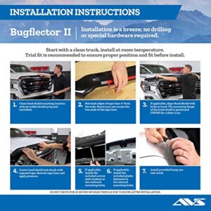 Auto Ventshade [AVS] Bugflector II / Hood Shield | 2013 - 2016 Ford Escape, High Profile - Smoke, 1 pc. | 25421