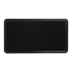 black rectangular tray, 15" x 8" x 1"