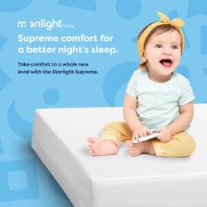 Moonlight Slumber Starlight Supreme Kids Mattress, Twin - Breathable, Dual Sided, Waterproof, 6.5in