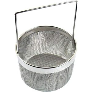 small ultrasonic task jewelry cleaning basket 4" tall, 2.5" diameter basket