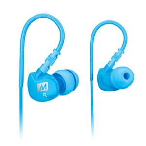 mee audio sport-fi m6 noise isolating in-ear headphones with memory wire (teal)