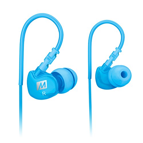 MEE audio Sport-Fi M6 Noise Isolating In-Ear Headphones with Memory Wire (Teal)