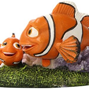 Penn-Plax Finding Nemo Resin Ornament for Aquariums, Nemo and Marlin, 4-Inch (NMR7)