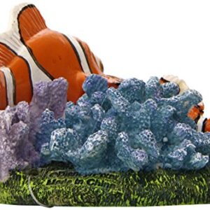 Penn-Plax Finding Nemo Resin Ornament for Aquariums, Nemo and Marlin, 4-Inch (NMR7)