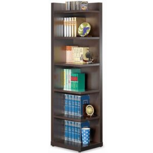 coaster furniture corner bookcase cappuccino 800270