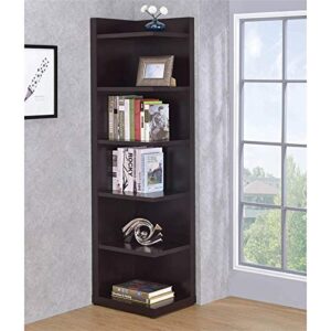 Coaster Furniture Corner Bookcase Cappuccino 800270