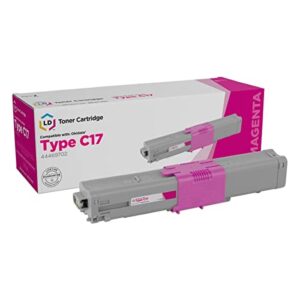 ld compatible toner cartridge replacement for okidata 44469702 type c17 (magenta)