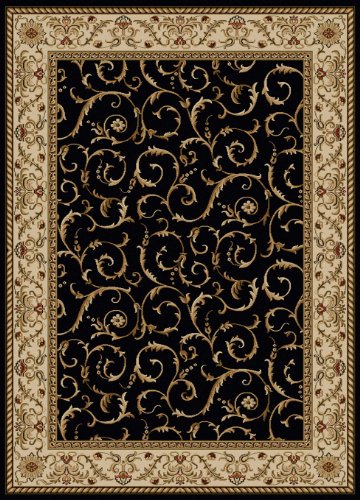 Radici 1599 Area Rug, 3'3 x 4'11, black