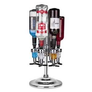 final touch 6 bottle rotating liquor dispenser/bar caddy (fta1816)