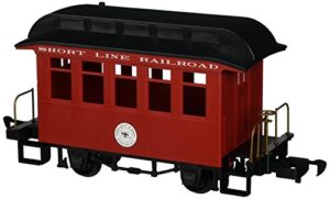 bachmann industries li'l big haulers coach g-scale short line railroad with red/black roof, large