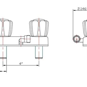 Dura Faucet DF-SA100A1-WT RV Shower Faucet Valve Diverter for Exterior Shower Boxes (White)