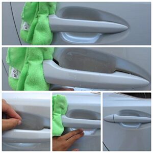 iJDMTOY 4pc Set Universal Fit Clear/Transparent Scratch Protection Films for Car Truck SUV Side Door Handle Cup