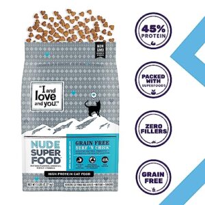 I and love and you Nude Dry Cat Food - Grain Free Limited Ingredient Kibble, Whitefish + Chicken, 5-Pound Bag