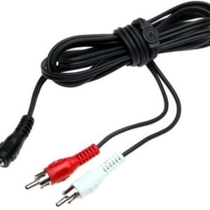 Stereo Headphone 3.5mm Plug to Dual RCA Plugs Y Adapter Splitter Cable