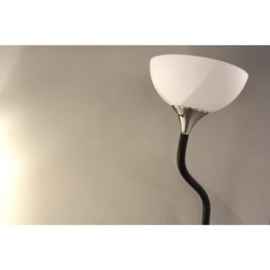 Adesso 7007-01 Gander Floor Lamp, 71 in., 150 W Incandescent/equiv. CFL, Black Foam, 1 Floor Lamp