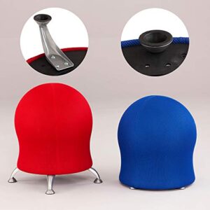 Safco Zenergy Ball Chair - Low Profile Active Seating to Improve Posture & Muscle Strength - 23" or 20" Seat Heights - 250 lb Capacity - Black - Pefrect at Office Desk & Classrooms