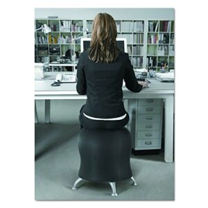 Safco Zenergy Ball Chair - Low Profile Active Seating to Improve Posture & Muscle Strength - 23" or 20" Seat Heights - 250 lb Capacity - Black - Pefrect at Office Desk & Classrooms