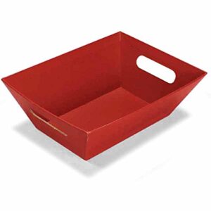 red basket tray christmas | quantity: 50 | width: 7 1/2