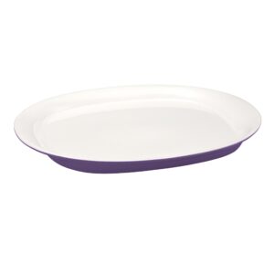 rachael ray dinnerware round & square platter, 14 inch, purple