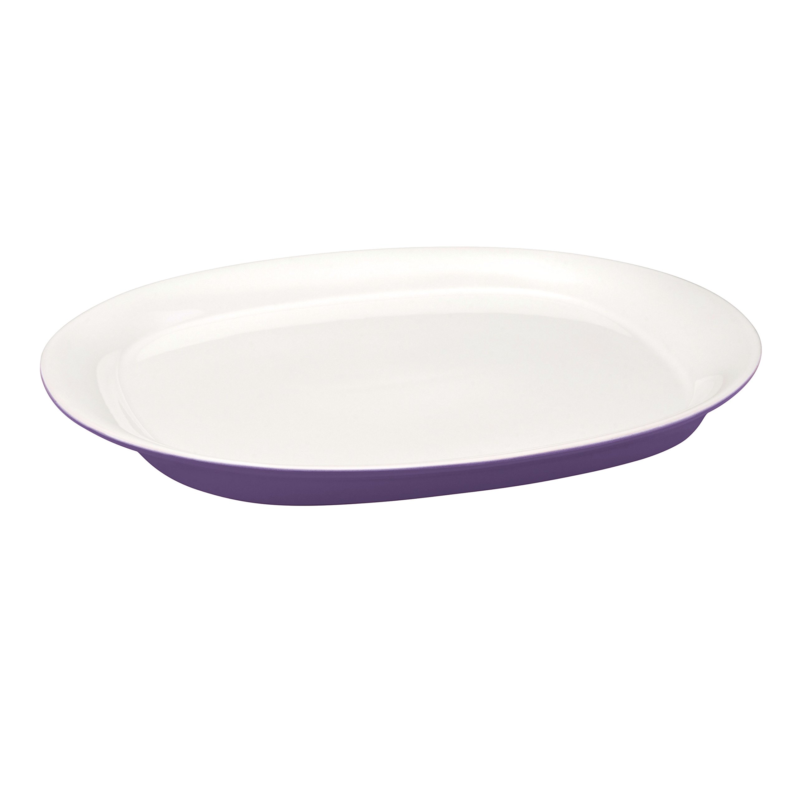 Rachael Ray Dinnerware Round & Square Platter, 14 Inch, Purple